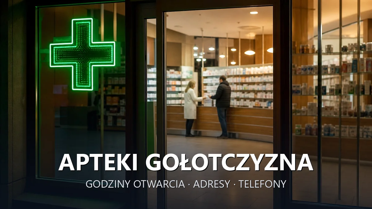 Apteki Gołotczyzna, gmina Sońsk, powiat ciechanowski - adresy, telefony, godziny otwarcia