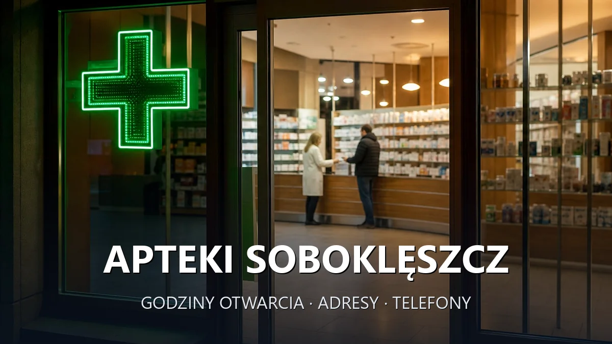 Apteki Soboklęszcz, gmina Sońsk, powiat ciechanowski - adresy, telefony, godziny otwarcia