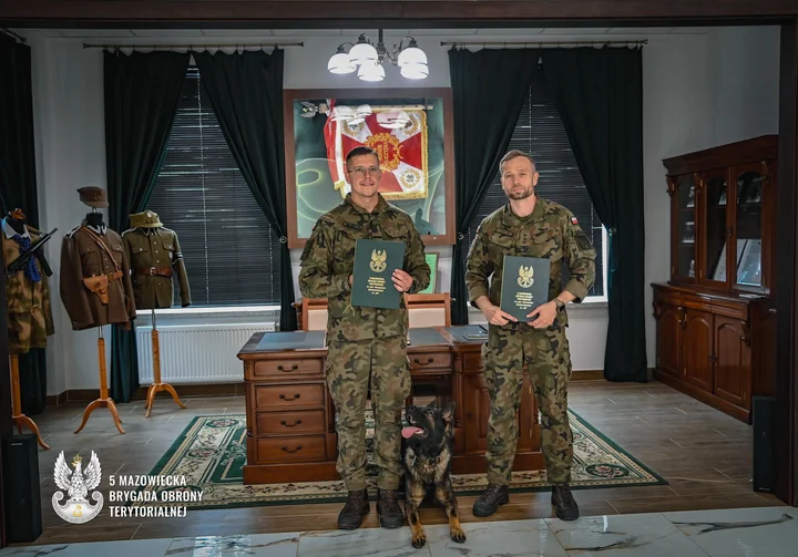 drugi pies ratownik w 5 mazowieckiej brygadzie obrony terytorialnej