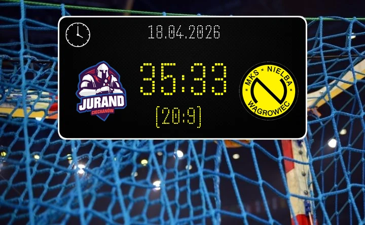[PIŁKA RĘCZNA] Jurand Ciechanów – MKS Nielba Wągrowiec 35:33 w Lidze Centralnej – ważne punkty gospodarzy w 23. kolejce