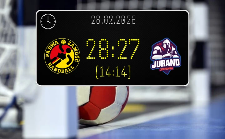 [PIŁKA RĘCZNA] KPR Padwa Zamość – Jurand Ciechanów 28:27 – Liga Centralna, kolejka 18