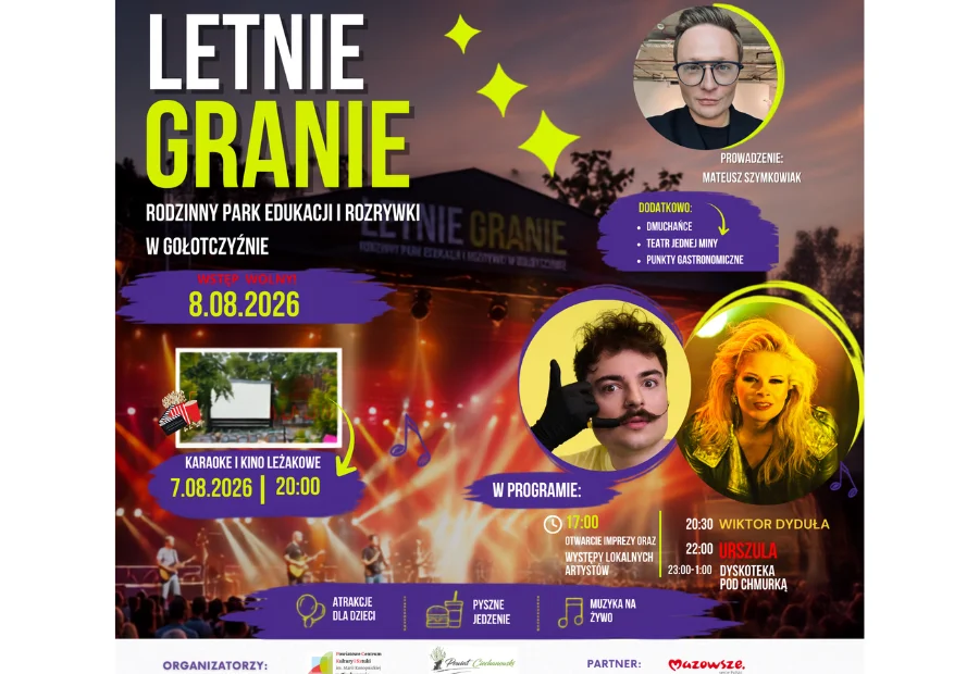 Grafika promocyjna wydarzenia Letnie Granie