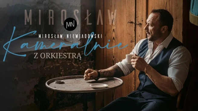 Obrazek przedstawia grafikę promocyjną wydarzenia Koncert kameralny Mirosława Niewiadomskiego w Ciechanowie