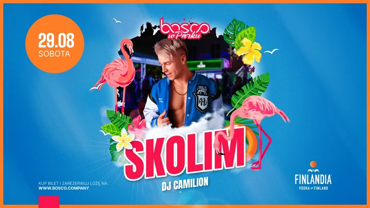 Obrazek przedstawia grafikę promocyjną wydarzenia Impreza taneczna z muzyką latino w Clubie Bosco