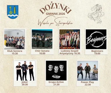 Grafika promocyjna wydarzenia Dożynki Gminne 2026