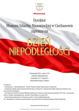 Grafika promocyjna wydarzenia Dzień Niepodległości