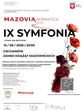 Grafika promocyjna wydarzenia IX Symfonia Ludwiga van Beethovena