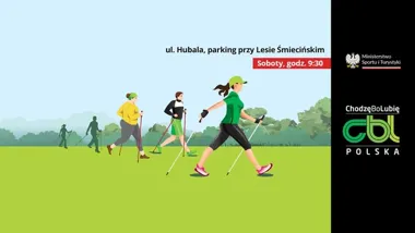 Grafika promocyjna wydarzenia OTWARCIE SEZONU ChodzęBoLubię Ciechanów – bezpłatne zajęcia w Ciechanowie