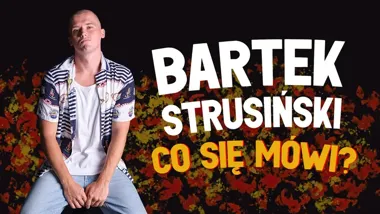 Grafika promocyjna wydarzenia Stand-up CIECHANÓW: Bartek Strusiński — CO SIĘ MÓWI?