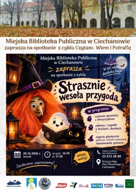 Grafika promocyjna wydarzenia W 60 minut dookoła bajki – Strasznie wesoła przygoda