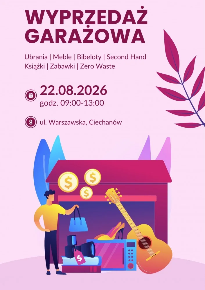 Grafika promocyjna wydarzenia Wyprzedaż garażowa