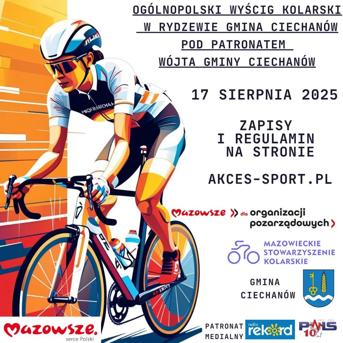 Grafika promocyjna wydarzenia Wyścig kolarski w Rydzewie – szczegóły i zapisy