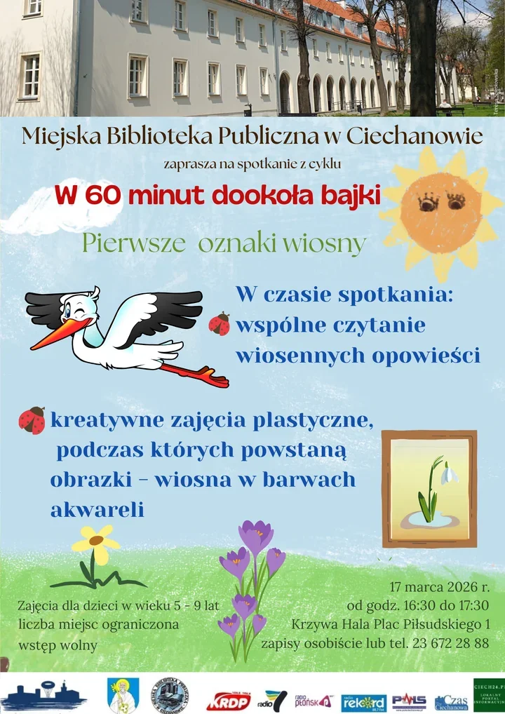 Wiosenne opowieści i malowanie - 60 minut dookoła bajki w MBP Ciechanów