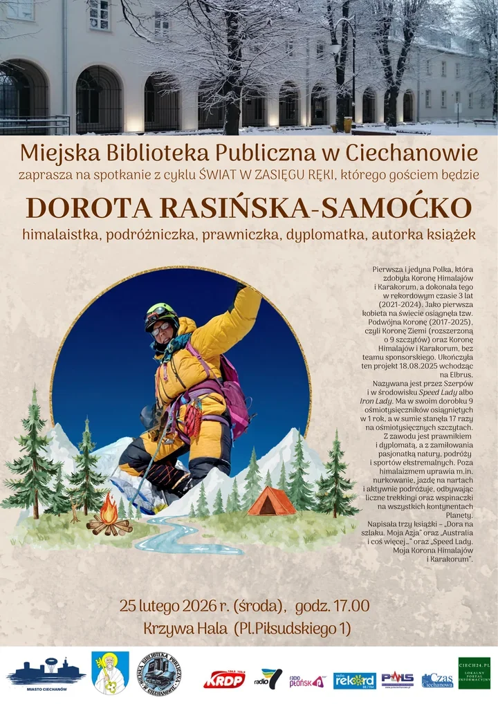 Góry, książki i rekordy - Dorota Rasińska-Samoćko w Krzywej Hali