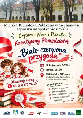 Biało-czerwona przygoda w bibliotece odkryje historię Polski.