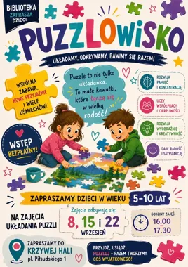 Puzzlowisko w Ciechanowie połączy dzieci przy jednym stole