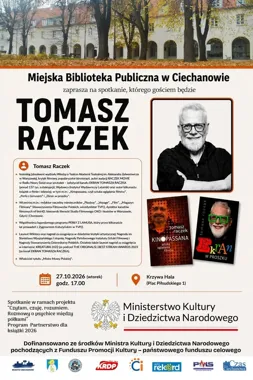 Tomasz Raczek przyjedzie do Ciechanowa. Rozmowa o filmie i emocjach