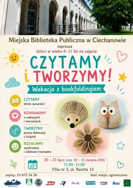 Biblioteka w Ciechanowie zamienia wakacje w twórczą zabawę dla dzieci