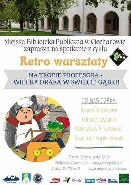 Biblioteka Główna tropi profesora Gąbkę i szykuje retro przygodę dla dzieci