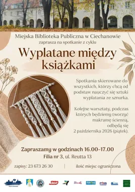 Sznurek, węzły i godzina skupienia - makrama w bibliotece