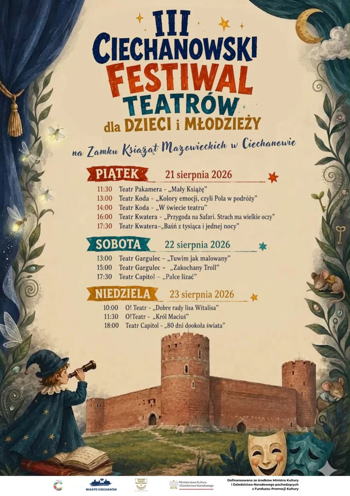 Zamek zamieni się w scenę. Trzy dni teatru dla młodych widzów