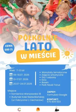 Lato w mieście wraca z trzema turnusami dla dzieci i prostymi zapisami