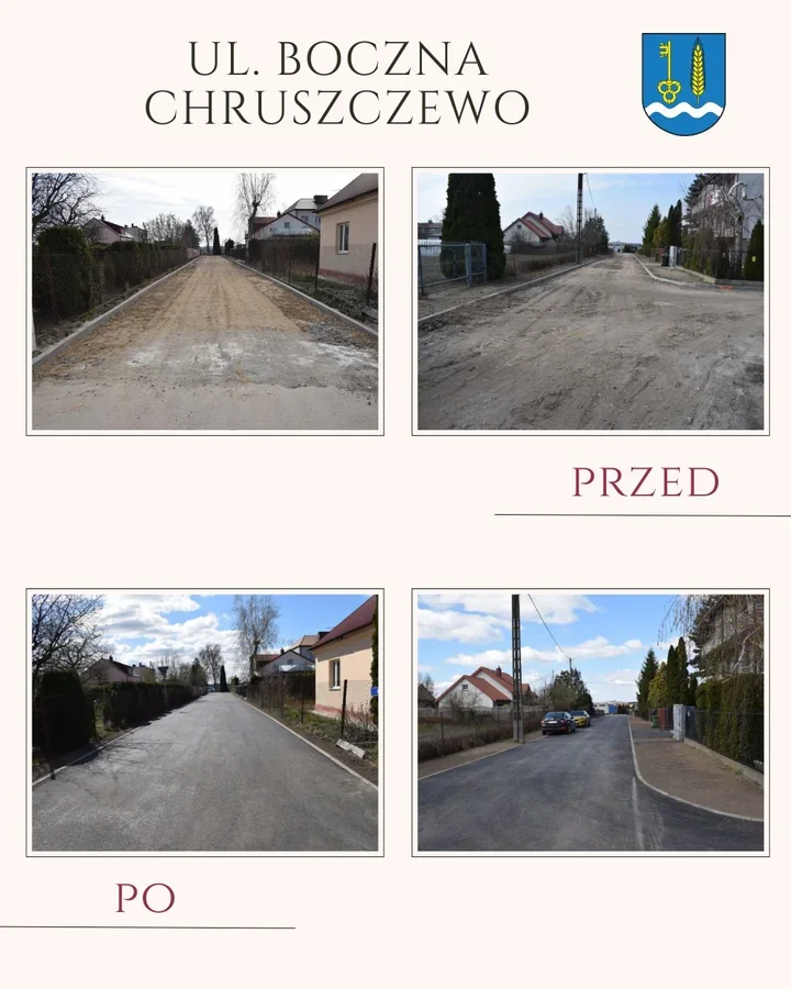 Ul. Boczna w Chruszczewie już gotowa po remoncie za 280 tys. zł
