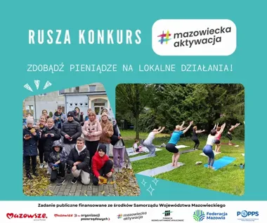 Mazowiecka Aktywacja 2026 – do 6 500 zł na sąsiedzkie projekty, nabór rusza w marcu