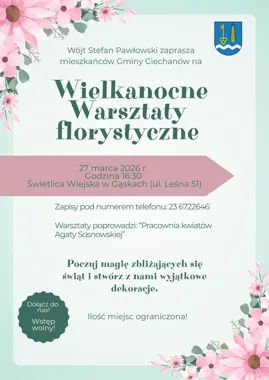 Wielkanocne warsztaty florystyczne w Gąskach – zrób dekorację na święta