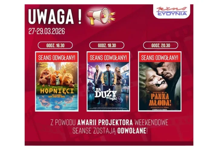 Kino Łydynia robi przerwę - weekendowe seanse schodzą z ekranu