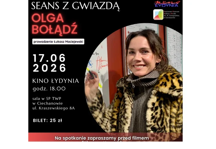 Olga Bołądź w Ciechanowie - spotkanie z gwiazdą, która wcieliła się w legendę Gucwińskiej