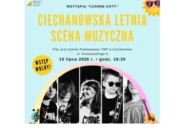 Młodzi rozbiorą scenę na emocje. Czarne koty zagrają letni koncert w Ciechanowie