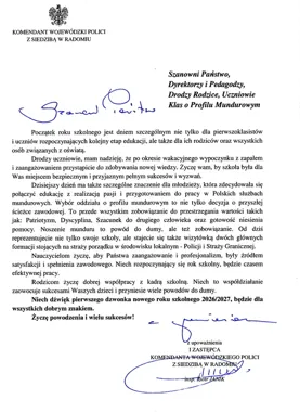 Tysiąc uczniów w klasach mundurowych. Tak rozpoczął się rok w Ciechanowie