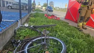 Śmiertelny wypadek w Ciechanowie. Nie żyje 65-letni rowerzysta
