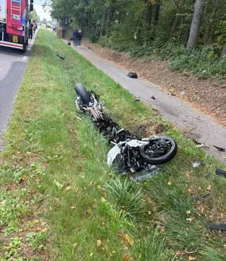 Dwa wypadki motocyklistów w powiecie ciechanowskim w kilka minut