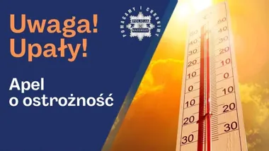 35 stopni i więcej nad Ciechanowem - policja alarmuje przed upałem