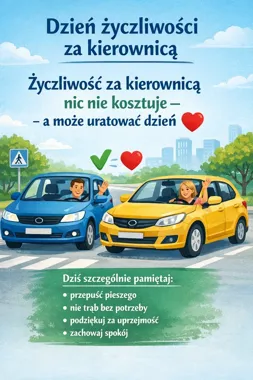 Uprzejmość za kierownicą potrafi rozbroić napięcie na drodze