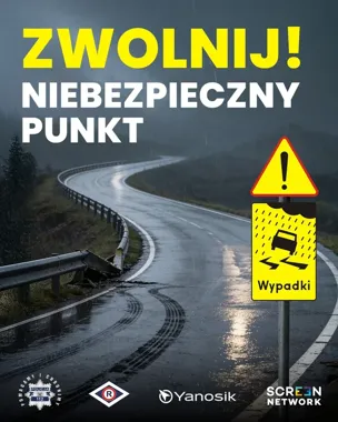 Yanosik ostrzeże kierowców przed najniebezpieczniejszymi punktami na drogach