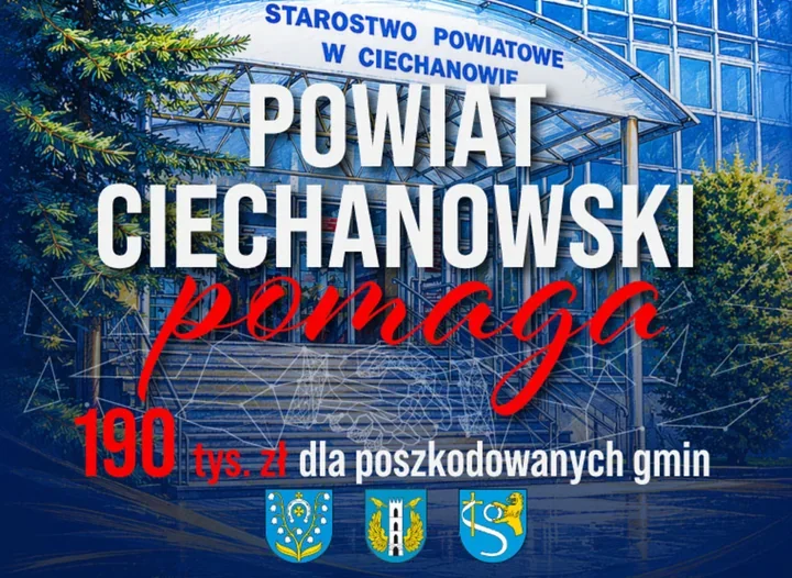 Po nawałnicy popłynie 190 tys. zł. Trzy gminy z pomocą powiatu